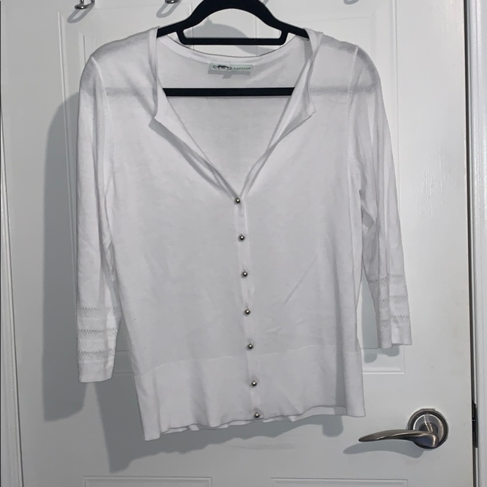*BRAND NEW* White 3/4 sleeve cardigan